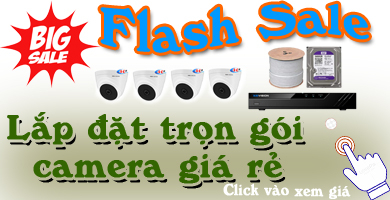 Flash Sale Lắp Đặt Trọn Gói Camera Quan Sát Giá Rẻ