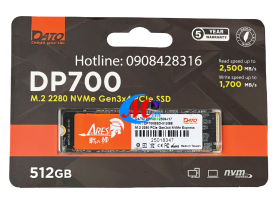 Ổ CỨNG SSD DATO DP700 512GB M.2 2280 NVMe GEN 3X4 PCIe SSD