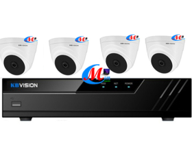 Bộ 4 camera KBVISION có dây 
