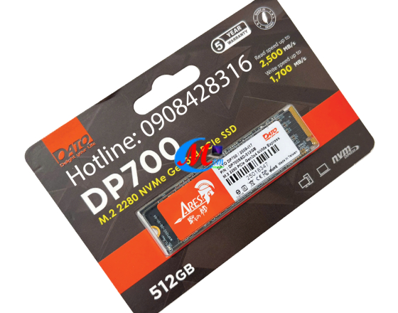 Ổ CỨNG SSD DATO DP700 512GB M.2 2280 NVMe GEN 3X4 PCIe SSD
