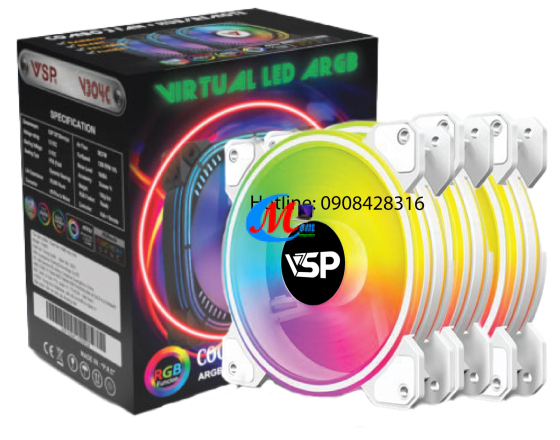 BỘ KIT 3 FAN VSP LED ARGB V308C