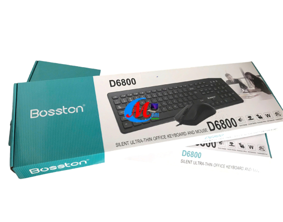 COMBO BÀN PHÍM VÀ CHUỘT BOSSTON D6800
