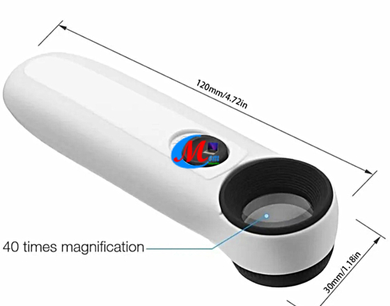 Kính lúp cầm tay chính hãng zoom 40x